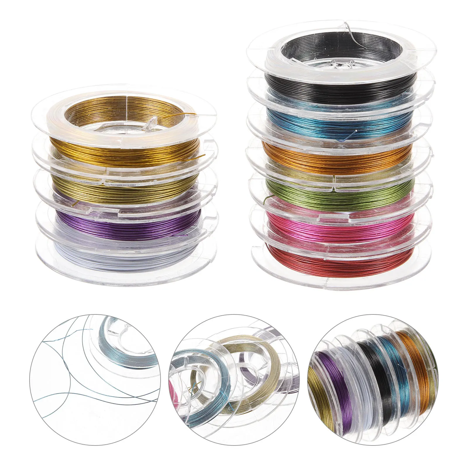 1Set Steel Wire for Jewelry Making Pliable Cuttable Beading Craft Supply DIY Metal Wire Multi-Function Wear-Resistant
1Set Steel Wire for Jewelry Making Pliable Cuttable Beading Craft Supply DIY Metal Wire Multi-Function Wear-Resistant
