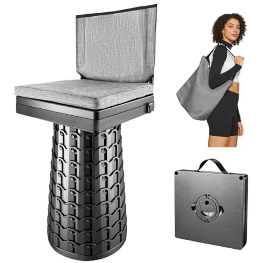 Upgraded Collapsible Stool with Backrest and Extra Thick Cushion, 1000lbs Max Weight, Heavy Duty Portable Folding Outdoor Chair
Upgraded Collapsible Stool with Backrest and Extra Thick Cushion, 1000lbs Max Weight, Heavy Duty Portable Folding Outdoor Chair