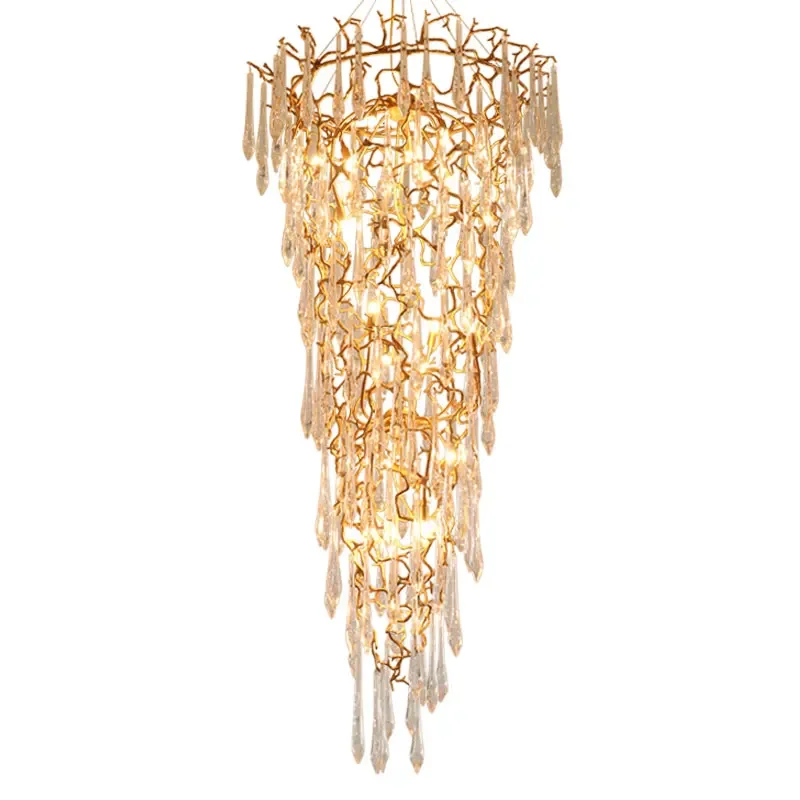 *Duplex Building Chandelier Modern Light Luxury European Style Villa Living Room Copper Branches Crystal Lamp
*Duplex Building Chandelier Modern Light Luxury European Style Villa Living Room Copper Branches Crystal Lamp