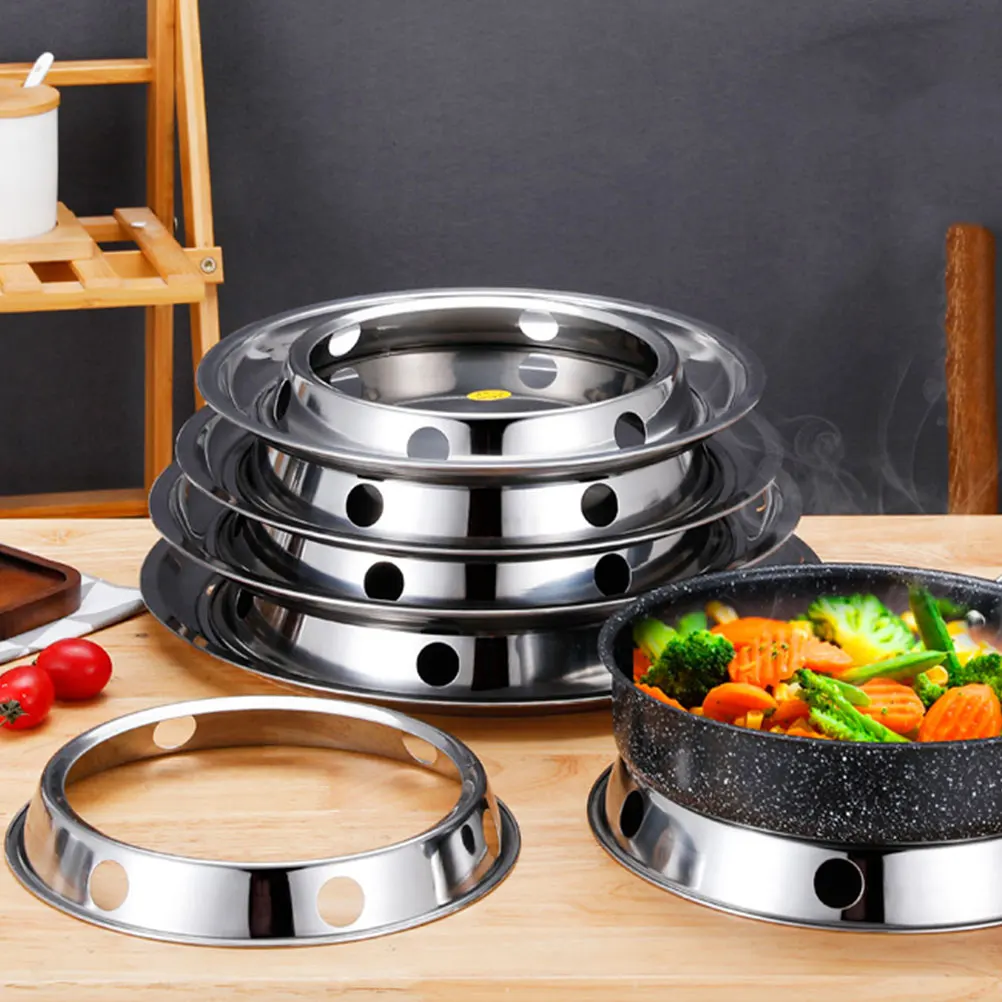 2 Pcs Stainless Steel Pot Rack Wok Gas Stand Heat Resistant Kitchen Pan Insulation Flat Oil Resistant
2 Pcs Stainless Steel Pot Rack Wok Gas Stand Heat Resistant Kitchen Pan Insulation Flat Oil Resistant