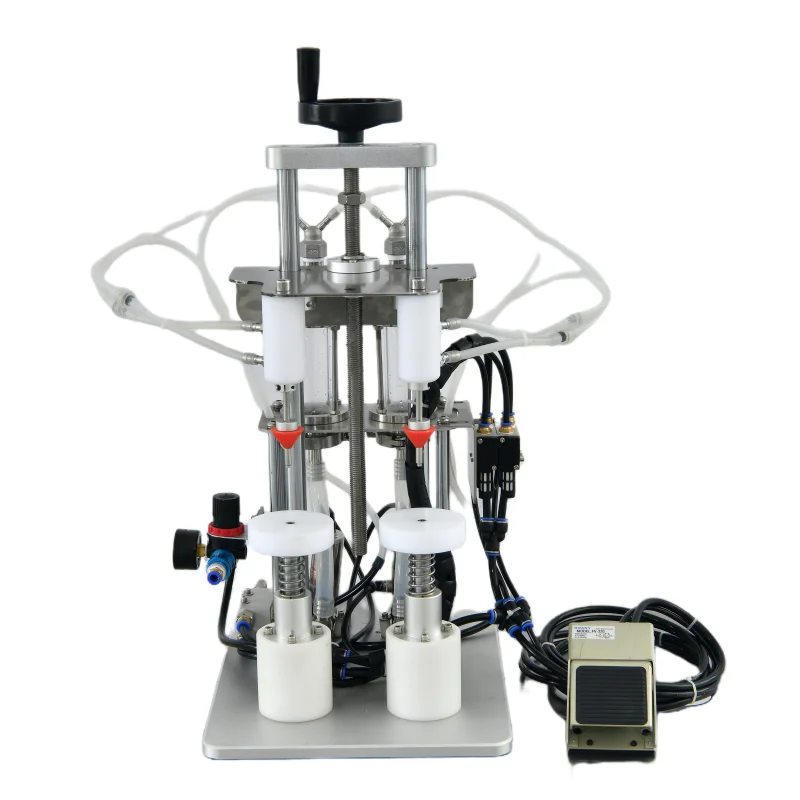 New Arrivals Semi - Automatic Pneumatic Perfume Liquid Bottle Vacuum Filling Bottling Machine
New Arrivals Semi - Automatic Pneumatic Perfume Liquid Bottle Vacuum Filling Bottling Machine