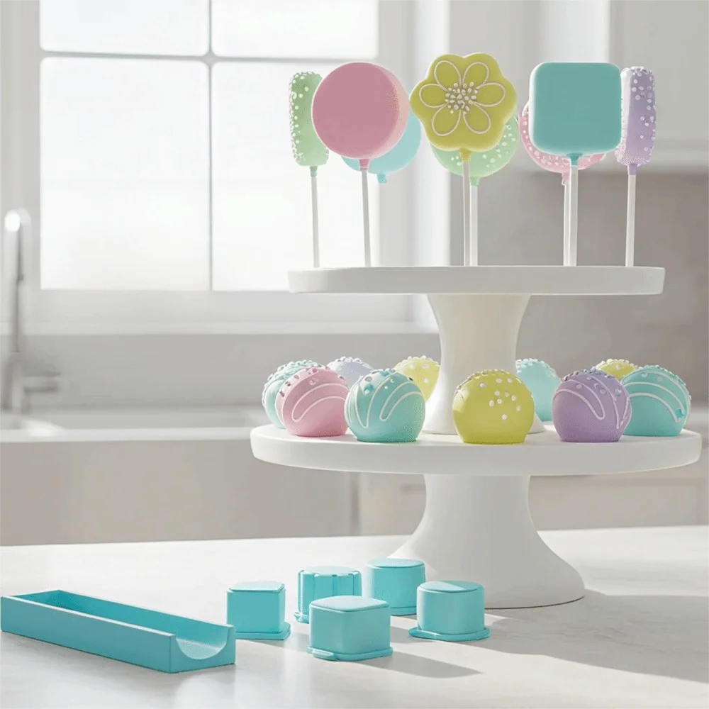 6PCS DIY Food Grade Plastic Cake Pop Mold Set Flower/Heart Shape with Tray Cookies Cutter Non-stick 3D Cake Circle Maker Bakery
6PCS DIY Food Grade Plastic Cake Pop Mold Set Flower/Heart Shape with Tray Cookies Cutter Non-stick 3D Cake Circle Maker Bakery