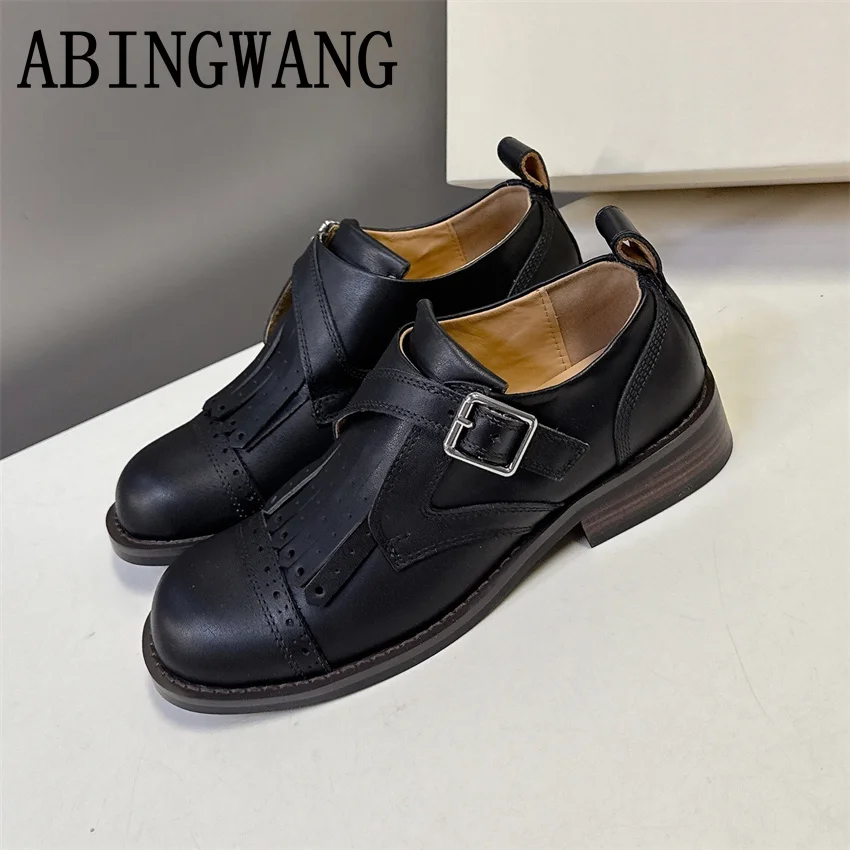 2026 Spring Autumn New Leather Square Heel Loafers for Women Slip On Casual Ladies Daily Shoes Lazy Shoes Women Casual Shoes
2026 Spring Autumn New Leather Square Heel Loafers for Women Slip On Casual Ladies Daily Shoes Lazy Shoes Women Casual Shoes