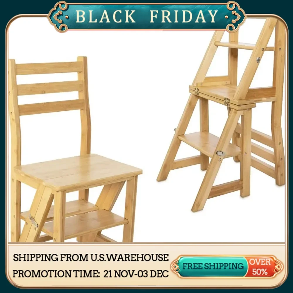 Folding ladder chair - Folding ladder stool rack - Library step bookshelf - Plant rack for storage and decoration
Folding ladder chair - Folding ladder stool rack - Library step bookshelf - Plant rack for storage and decoration