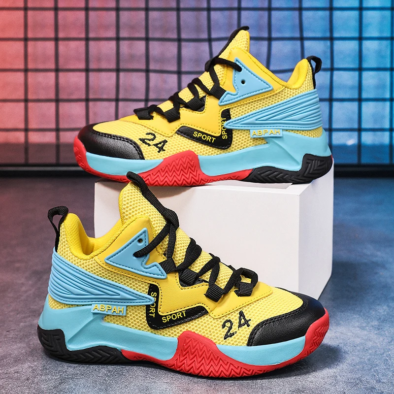 Children Basketball Shoes for Boys Girls Kids Teenagers Breathable Non-slip Lace Up Indoor Outdoor Training Sneakers Tennis Shoe
Children Basketball Shoes for Boys Girls Kids Teenagers Breathable Non-slip Lace Up Indoor Outdoor Training Sneakers Tennis Shoe