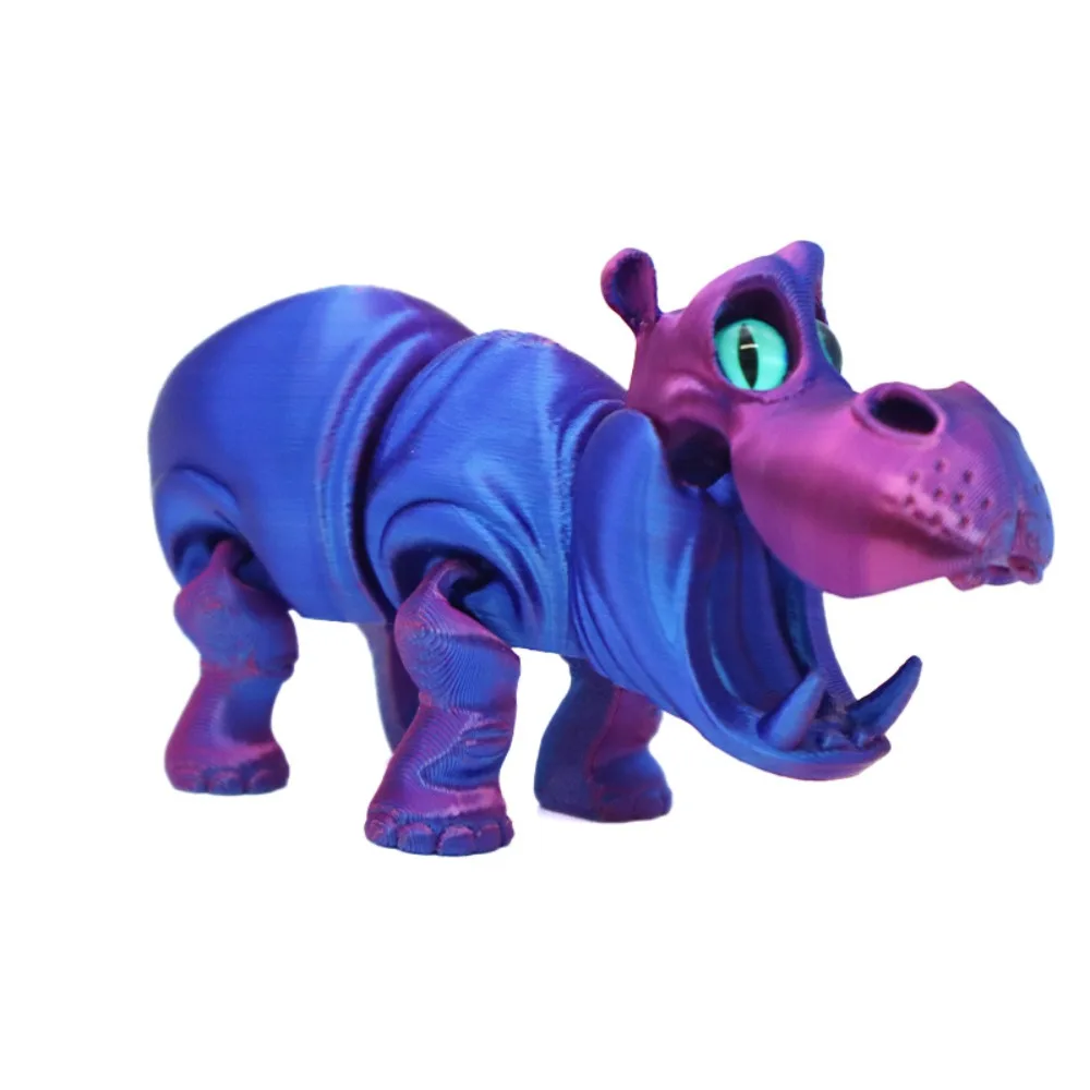 PLA Hippopotamus Handicraft Ornaments Multi-jointed Sensory 3D Printed Hippopotamus Figurines Crafts Movable
PLA Hippopotamus Handicraft Ornaments Multi-jointed Sensory 3D Printed Hippopotamus Figurines Crafts Movable