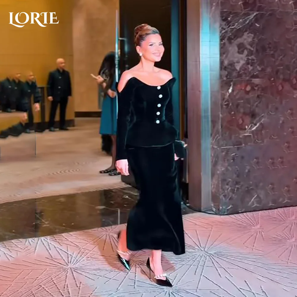 LORIE Off Shoulder Mermaid Evening Dresses Elegant Strapless Prom Dresses Pleats Velvet Backless Saudi Party Gown Customized
LORIE Off Shoulder Mermaid Evening Dresses Elegant Strapless Prom Dresses Pleats Velvet Backless Saudi Party Gown Customized