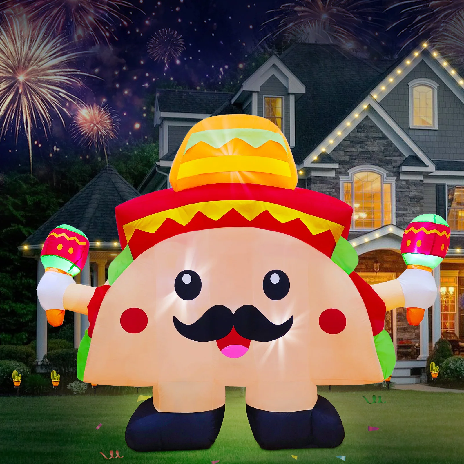 Inflatable Cartoon Lollipop Gingerbread Man Mascot Costume For Carnival Parade Party Decor For Kids Birthday Halloween Prop
Inflatable Cartoon Lollipop Gingerbread Man Mascot Costume For Carnival Parade Party Decor For Kids Birthday Halloween Prop