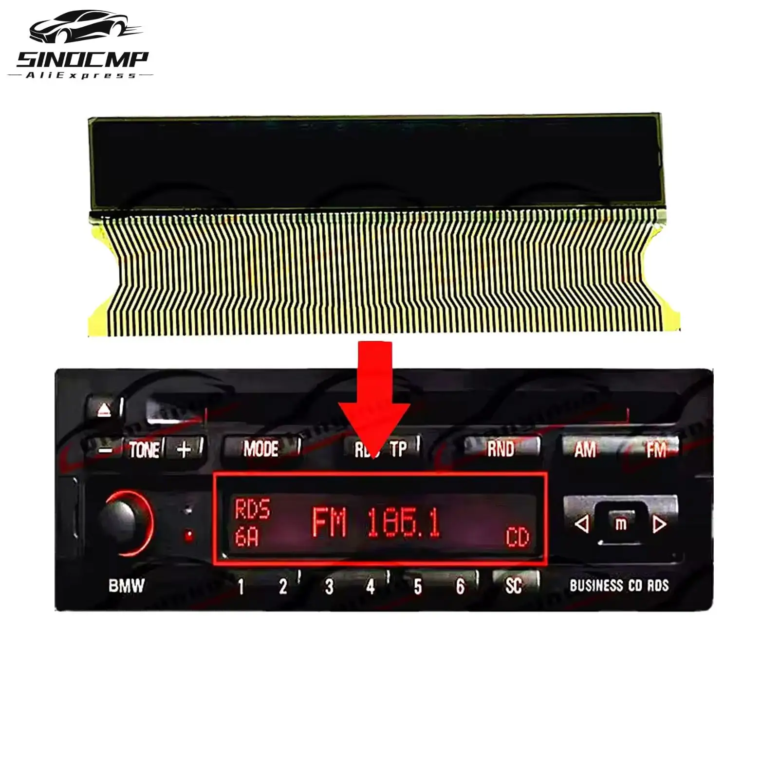 Dashboard LCD Display 65128360792 65128374584 65124392329 65128379231 For BMW Business CD RDS Radio CD23 RDS E30 E36 E34 E32 E31
Dashboard LCD Display 65128360792 65128374584 65124392329 65128379231 For BMW Business CD RDS Radio CD23 RDS E30 E36 E34 E32 E31