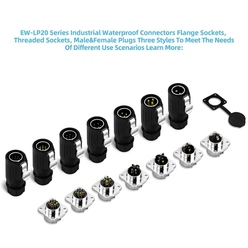 Industrial Waterproof Connector IP68 Quick Plugging Circular Connector Anti-Interference Shell Connector Easy To Use (7 Pin)
Industrial Waterproof Connector IP68 Quick Plugging Circular Connector Anti-Interference Shell Connector Easy To Use (7 Pin)