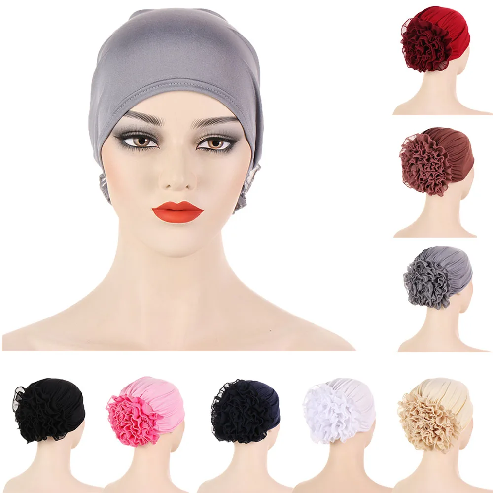 Woman Big Flower Turban Hair Accessories Head Wrap Hijab Hat Chemo Beanie Ladies Muslim Hair Loss Scarf Cap Solid Color Headwear
Woman Big Flower Turban Hair Accessories Head Wrap Hijab Hat Chemo Beanie Ladies Muslim Hair Loss Scarf Cap Solid Color Headwear