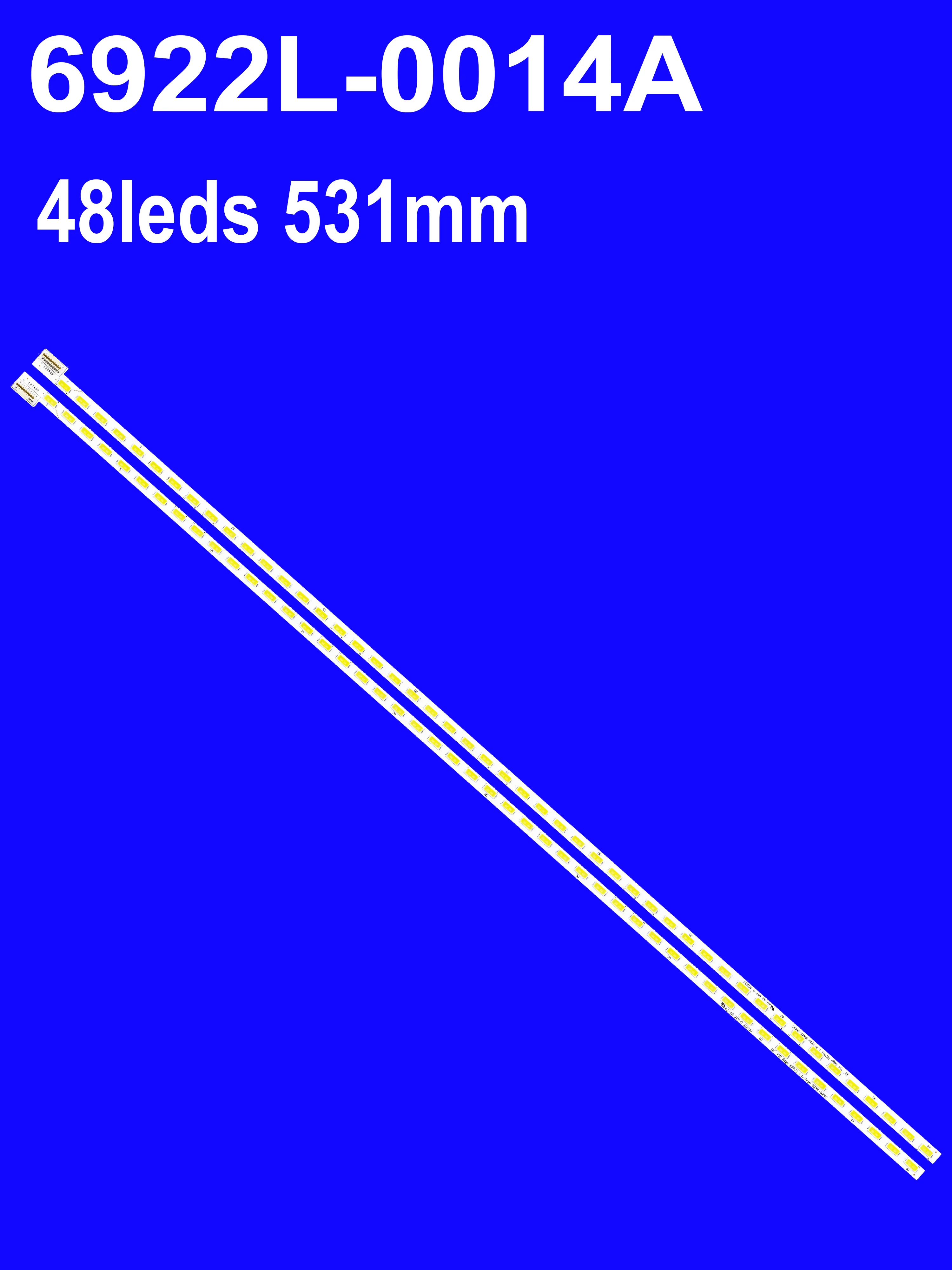 Светодиодная лента подсветки (2 шт.) для Tc-142et5b 42 V12 Edge R L TX-L42ET5E TX-L42ETX54 TX-L42ET5B 6920L-0001C 6922L-0014A 0015A
Светодиодная лента подсветки (2 шт.) для Tc-142et5b 42 V12 Edge R L TX-L42ET5E TX-L42ETX54 TX-L42ET5B 6920L-0001C 6922L-0014A 0015A
