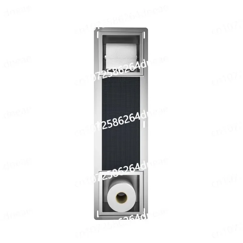 Concealed Design Bathroom Storage Recessed Toilet Paper Holder with Built-In Storage Function
Concealed Design Bathroom Storage Recessed Toilet Paper Holder with Built-In Storage Function