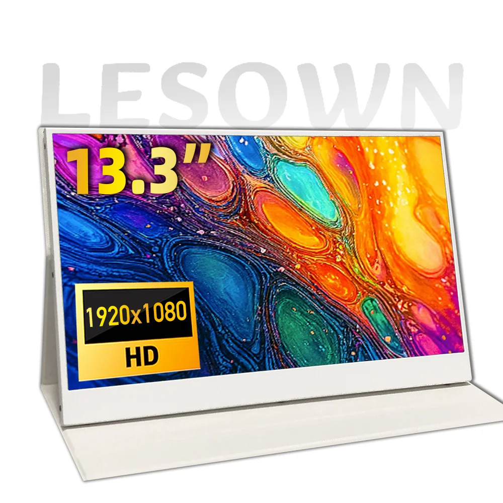 LESOWN 13.3'' Travel On‑the‑Go Monitor – Portable USB‑C External Display 1920x1080 IPS Second Screen for Laptop PC CCTV Windows
LESOWN 13.3'' Travel On‑the‑Go Monitor – Portable USB‑C External Display 1920x1080 IPS Second Screen for Laptop PC CCTV Windows