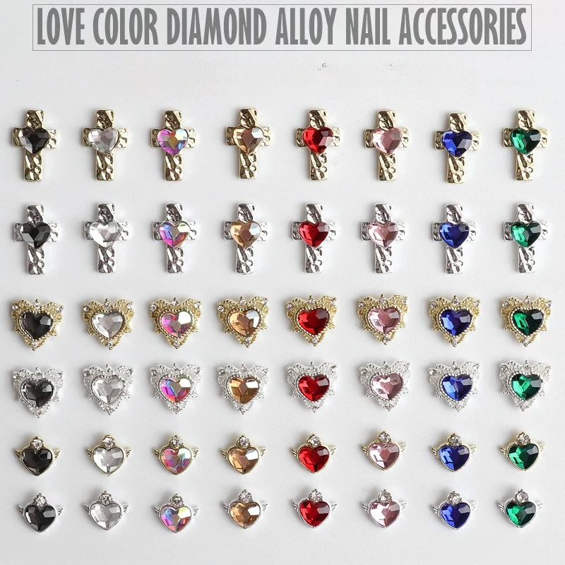10pcs Mix Nail Alloy Jewelry Heart Cross Wing Shaped Nail Rhinestones Charming DIY Art Decoration
10pcs Mix Nail Alloy Jewelry Heart Cross Wing Shaped Nail Rhinestones Charming DIY Art Decoration
