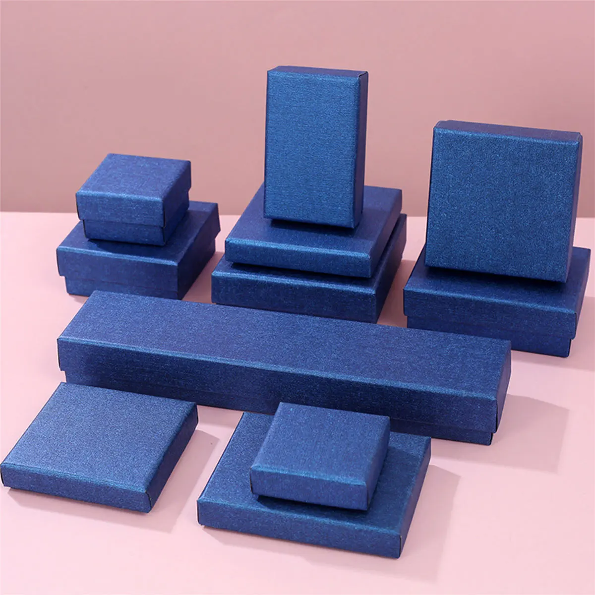 5PCS Fashion Blue Gift Box Exquisite Paperboard Case for Festival Gift Jewelry Earrings Necklace Ring Bracelet Packaging, 6 Size
5PCS Fashion Blue Gift Box Exquisite Paperboard Case for Festival Gift Jewelry Earrings Necklace Ring Bracelet Packaging, 6 Size