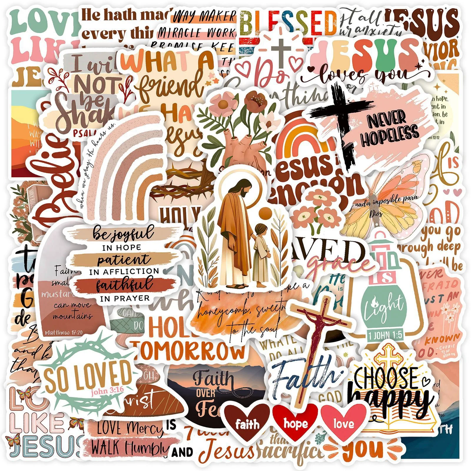 10/50pcs Retro Cartoon Boho Religion Jesus Bible Stickers Aesthetic Laptop Water Bottle Luggage Notebook Waterproof Vinyl Decal
10/50pcs Retro Cartoon Boho Religion Jesus Bible Stickers Aesthetic Laptop Water Bottle Luggage Notebook Waterproof Vinyl Decal