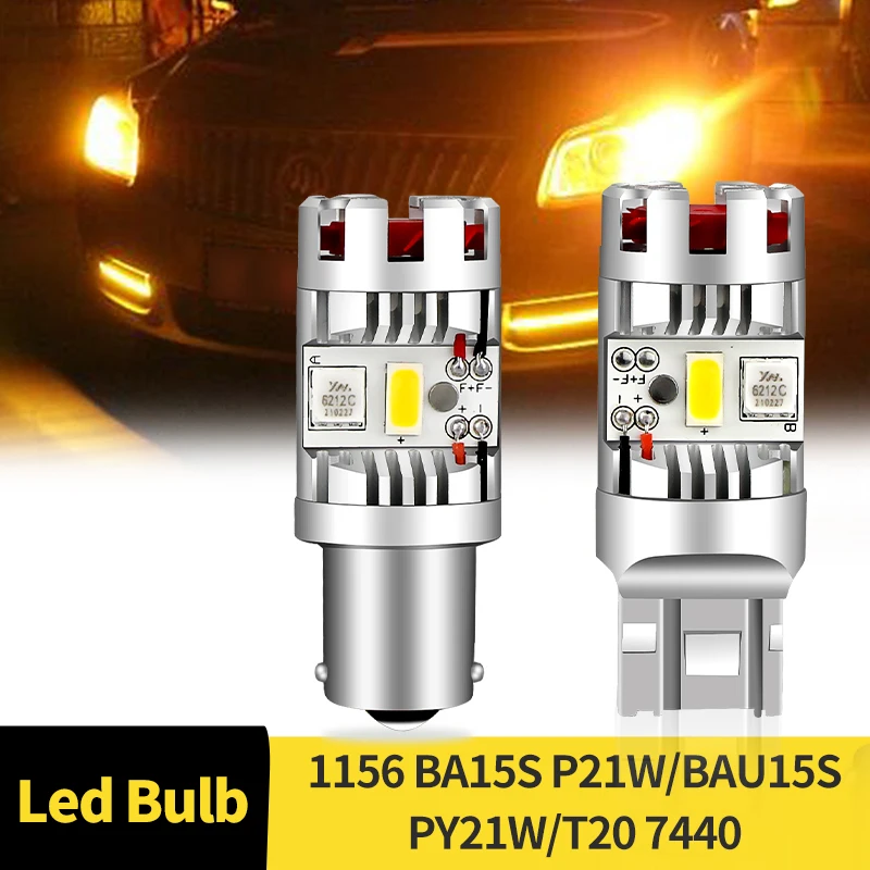 2PCS Canbus No Hyperflash No Error 1156 LED Bulbs BA15S P21W BAU15S PY21W 7440 T20 W21W WY21W Turn Signal Car Lights Lamp
2PCS Canbus No Hyperflash No Error 1156 LED Bulbs BA15S P21W BAU15S PY21W 7440 T20 W21W WY21W Turn Signal Car Lights Lamp