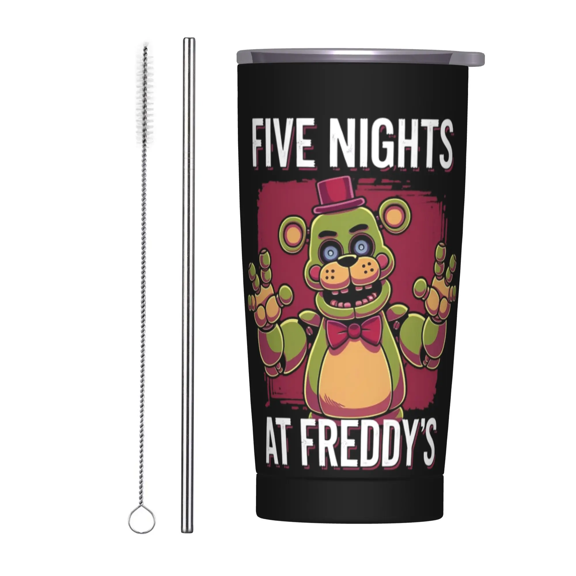 Stainless Steel Tumbler FNAF At Freddys Coffee Mug Keep Heat Hot Drinks Car Mugs Travel Water Bottle
Stainless Steel Tumbler FNAF At Freddys Coffee Mug Keep Heat Hot Drinks Car Mugs Travel Water Bottle