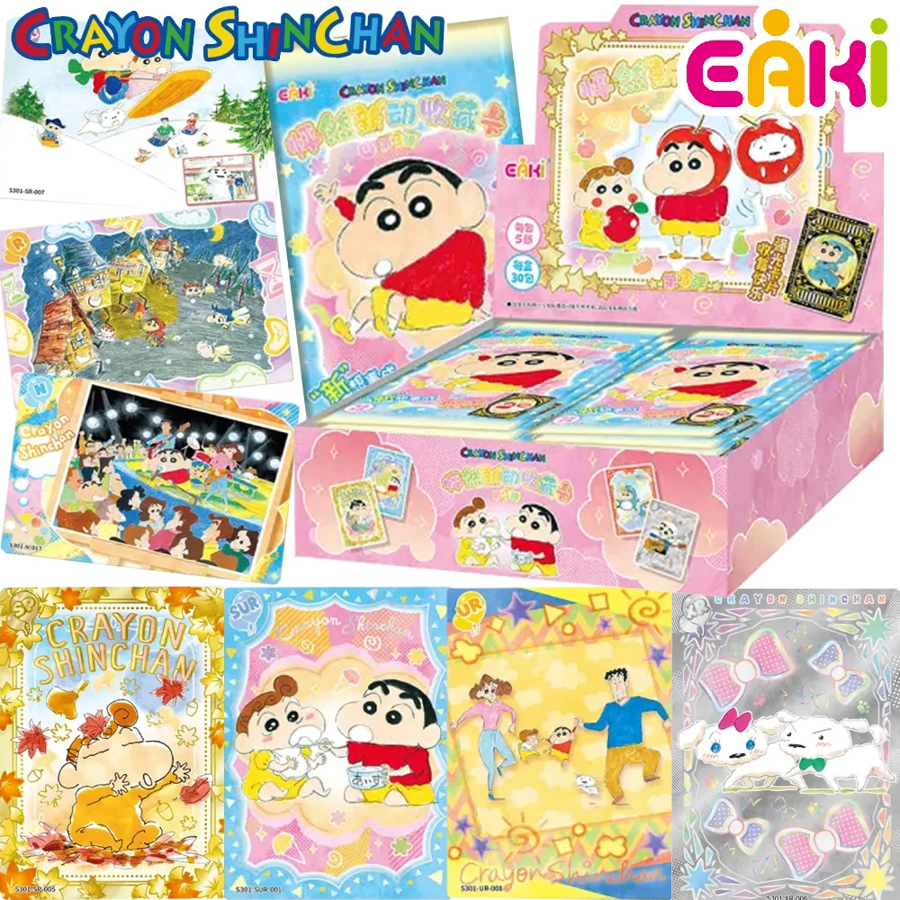 EAKI Original Crayon Shin-chan Collection Cards Nohara Shinnosuke Shiro Cartoon Joy Anime Peripheral Cards Exquisite Trendy Gift
EAKI Original Crayon Shin-chan Collection Cards Nohara Shinnosuke Shiro Cartoon Joy Anime Peripheral Cards Exquisite Trendy Gift