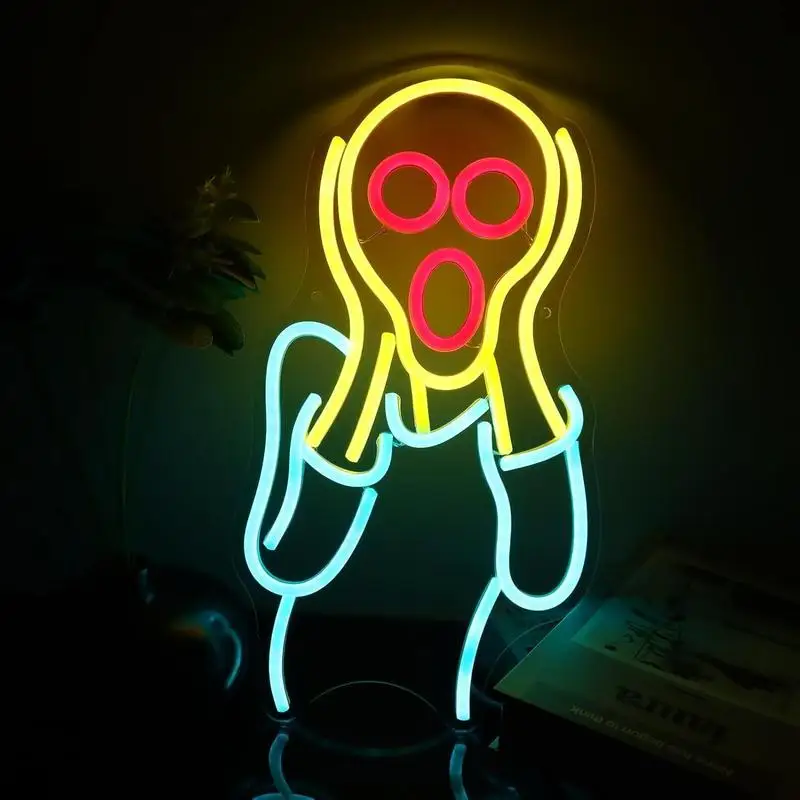 Scream Art LED Neon Sign for Home Bar Party Bedroom Wall Decor Romantic Emotional Expression Lighting Unique Gift
Scream Art LED Neon Sign for Home Bar Party Bedroom Wall Decor Romantic Emotional Expression Lighting Unique Gift