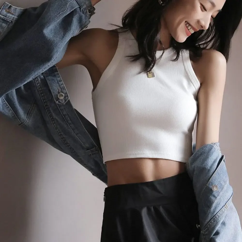 Casual Rib Knit Summer Tank Tops Slim Y2K Fitted Tops Crop Top Underwear Cami Top Shirt for Women
Casual Rib Knit Summer Tank Tops Slim Y2K Fitted Tops Crop Top Underwear Cami Top Shirt for Women