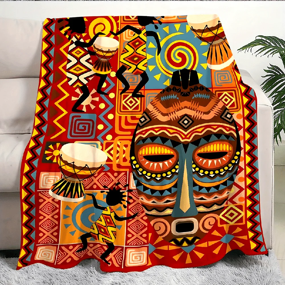Colorful African Pattern Blanket , Warm and comfortable throw blanket sofa bed sofa camping trip, the best gift.
Colorful African Pattern Blanket , Warm and comfortable throw blanket sofa bed sofa camping trip, the best gift.
