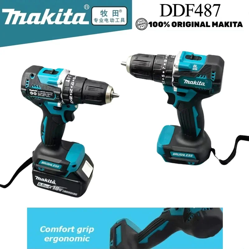 Original Makita DDF487 Cordless Driver Drill Brushless Electric Impact Screwdriver Rechargeable Power Tool 18V With battery
Original Makita DDF487 Cordless Driver Drill Brushless Electric Impact Screwdriver Rechargeable Power Tool 18V With battery