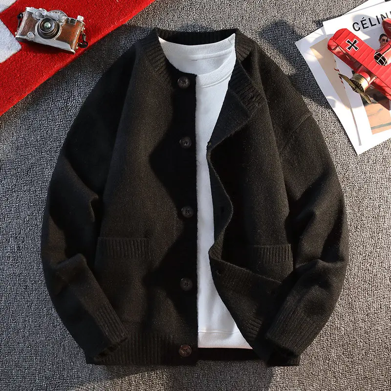Spring Quali Comfortable Color Knitted Cardigan Jaet Trendy Casual Classic Versatile Men's Sweater Top
Spring Quali Comfortable Color Knitted Cardigan Jaet Trendy Casual Classic Versatile Men's Sweater Top