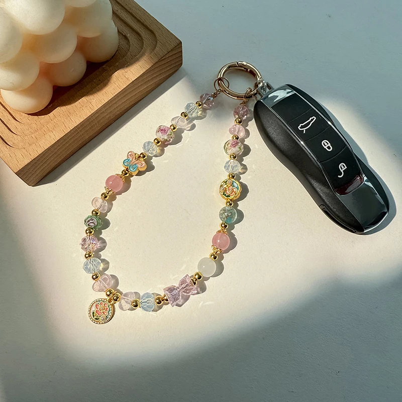 Vintage Luxury Handmade Beaded Mobile Phone Lanyard Keychain Mobile Phone Anti-lost Short Chain Exquisite Bag Pendant Gift
Vintage Luxury Handmade Beaded Mobile Phone Lanyard Keychain Mobile Phone Anti-lost Short Chain Exquisite Bag Pendant Gift