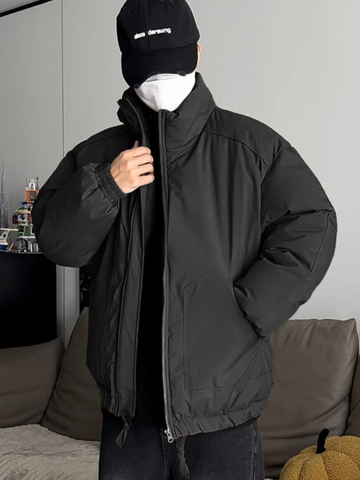 American Sle Thiened Cotton Jaet Bla Stand Collar Men's Winter ort Bread Sle Tee-Proof Outerwear Cleanfit Coat
American Sle Thiened Cotton Jaet Bla Stand Collar Men's Winter ort Bread Sle Tee-Proof Outerwear Cleanfit Coat