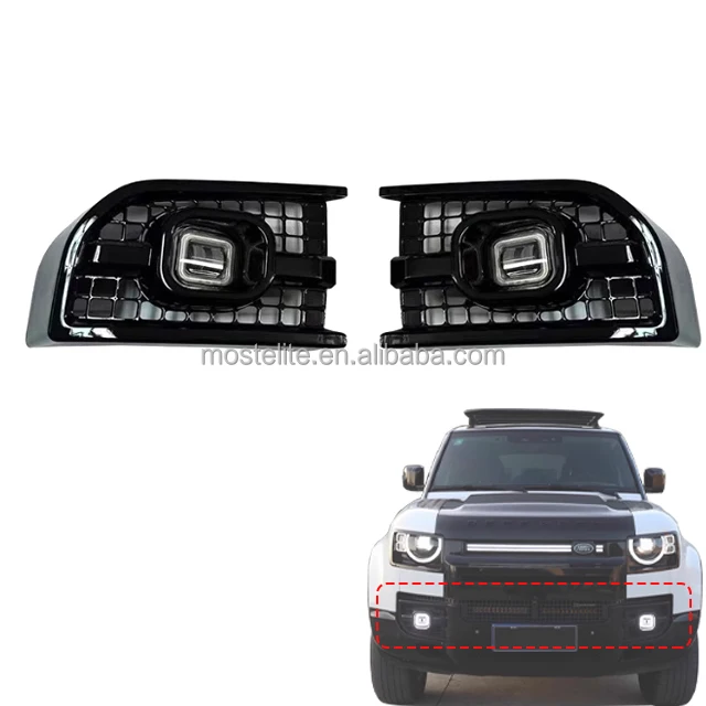 Welcome Light LED Square Fog Lights Front Grille Lights Fog Lamp for Land Rover Defender 90 110 130
Welcome Light LED Square Fog Lights Front Grille Lights Fog Lamp for Land Rover Defender 90 110 130