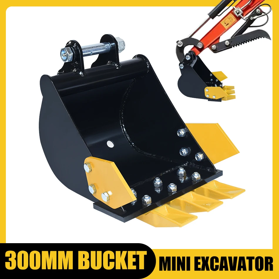 Mini Excavator 300mm Bucket Attachment 300mm Black Bucket High Strength Suitable For 0-3 Ton Mini Excavators
Mini Excavator 300mm Bucket Attachment 300mm Black Bucket High Strength Suitable For 0-3 Ton Mini Excavators