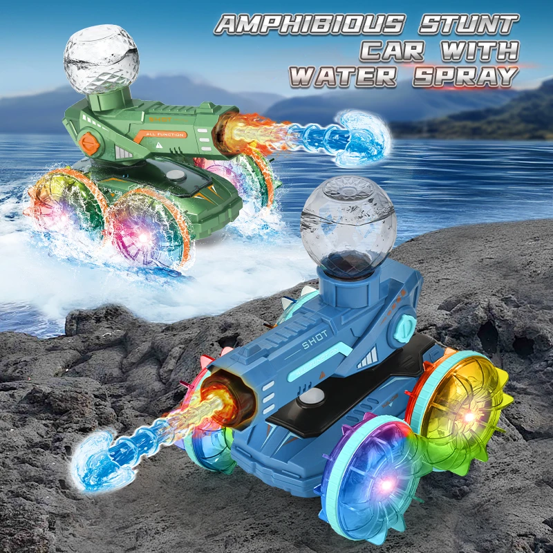 Amphibious RC Car, 4WD Water Spraying Gesture Sensing RC Car, 2.4GHz RC Boat with LED Light, Pool Toys for Boys and Girls
Amphibious RC Car, 4WD Water Spraying Gesture Sensing RC Car, 2.4GHz RC Boat with LED Light, Pool Toys for Boys and Girls