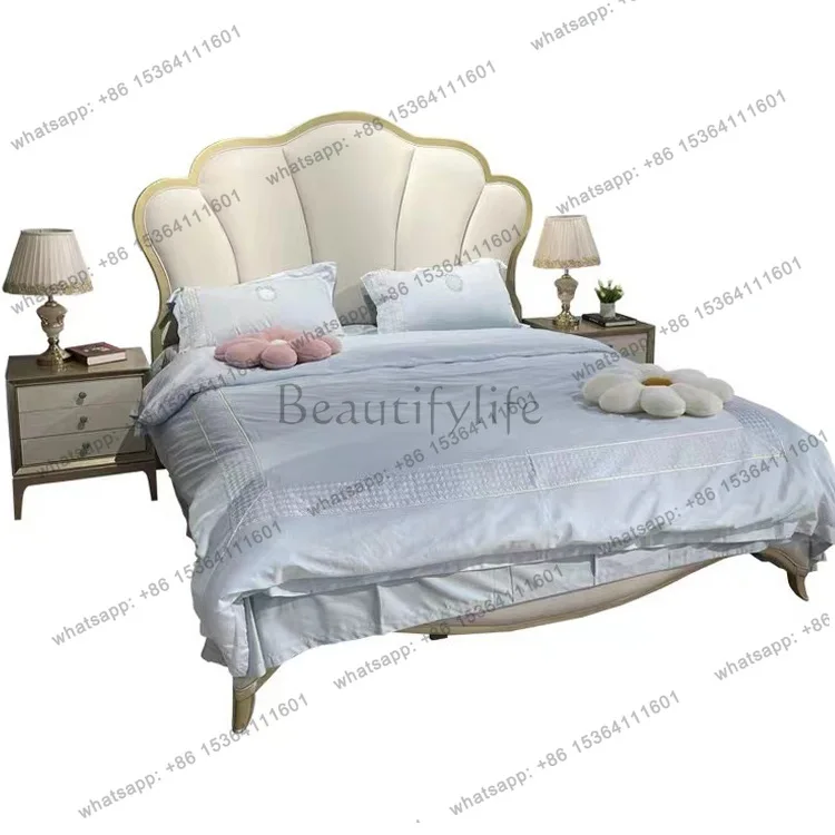 Light luxury master bedroom double petal bed soft bag 1.8 meters solid wood cream wind soft bag bed
Light luxury master bedroom double petal bed soft bag 1.8 meters solid wood cream wind soft bag bed