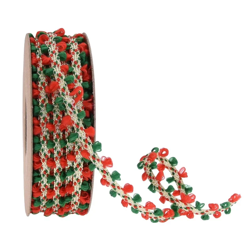 Christmas Fur Ball Ribbon for DIY Manual Crafts, Red and Green Ears, 10MM Width 10 Yards
Christmas Fur Ball Ribbon for DIY Manual Crafts, Red and Green Ears, 10MM Width 10 Yards