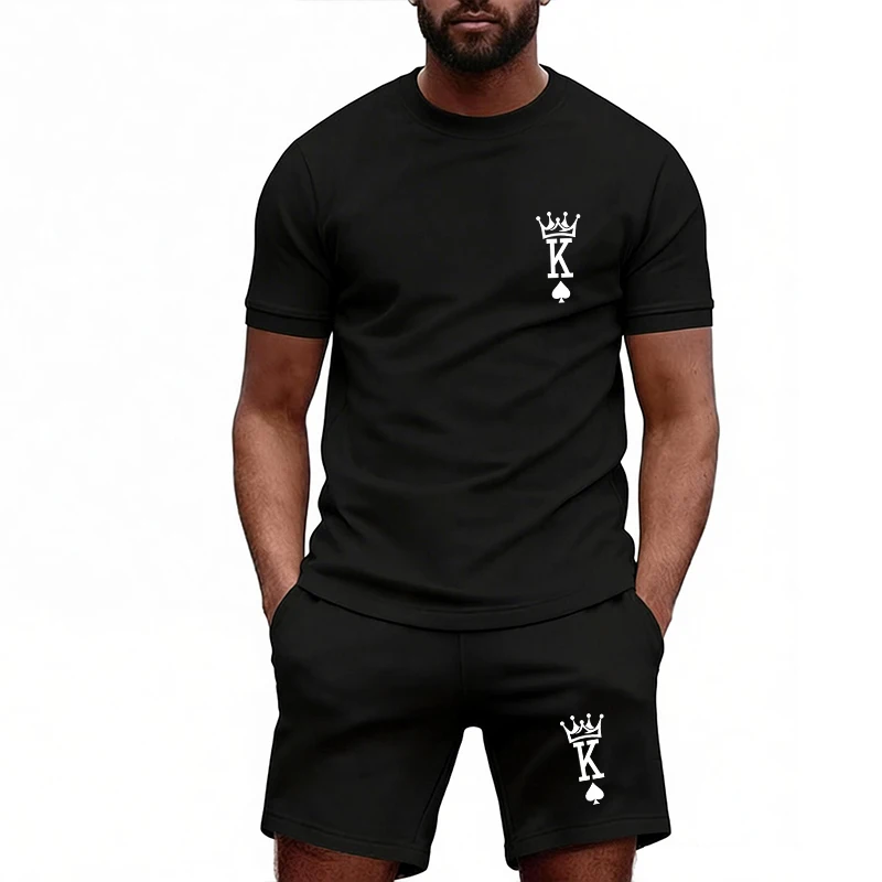 New Summer Vacation Leisure DailyMen's Sports Wear Large Round Neck Short sleeved T-shirt Shorts Set Casual Street Clothing
New Summer Vacation Leisure DailyMen's Sports Wear Large Round Neck Short sleeved T-shirt Shorts Set Casual Street Clothing