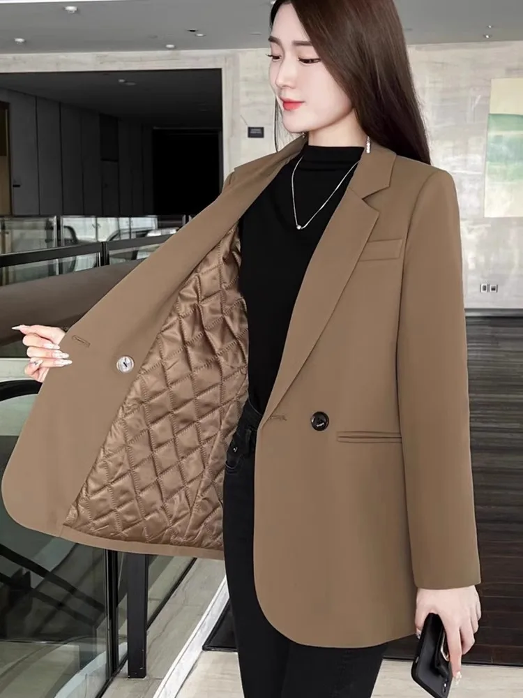 Korean Sle Coffee Color Profional Women's Suit Jaet 2026 Spring New Commuter Slim Fit Casual -Suit Top
Korean Sle Coffee Color Profional Women's Suit Jaet 2026 Spring New Commuter Slim Fit Casual -Suit Top