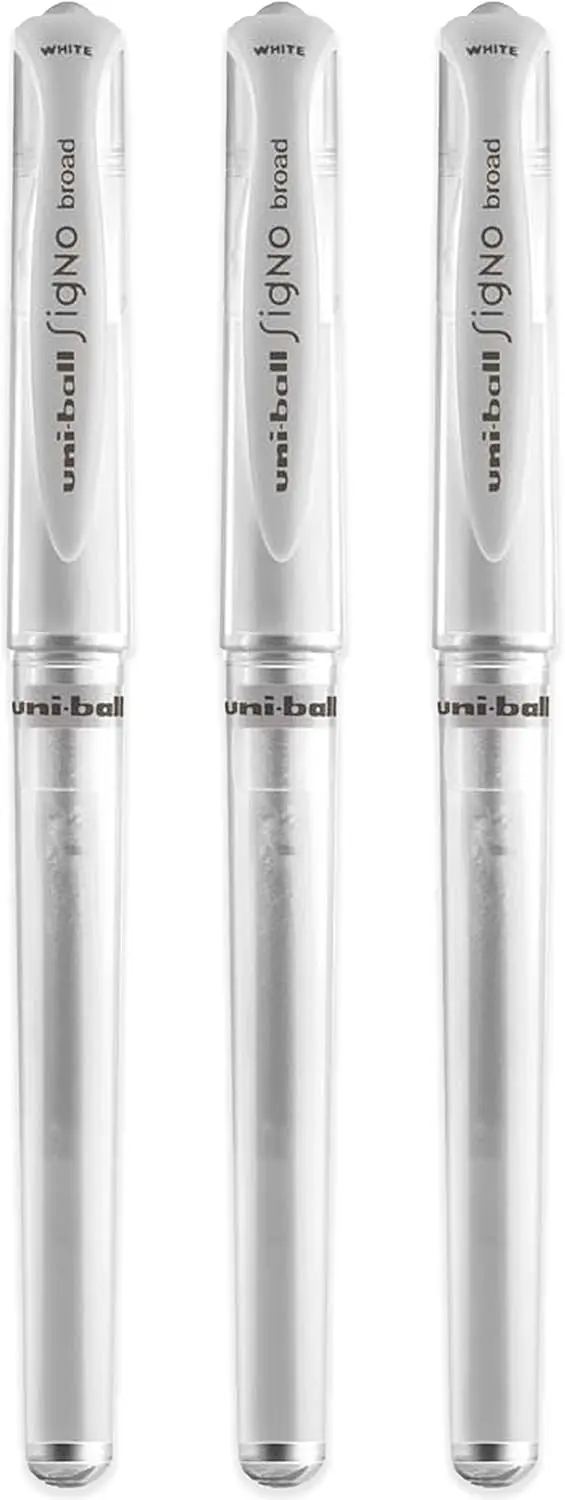 Broad Point Gel Pen, Bold 1.0mm Tip, Acid-Free Ink, Smooth Writing, 3-Pack
Broad Point Gel Pen, Bold 1.0mm Tip, Acid-Free Ink, Smooth Writing, 3-Pack