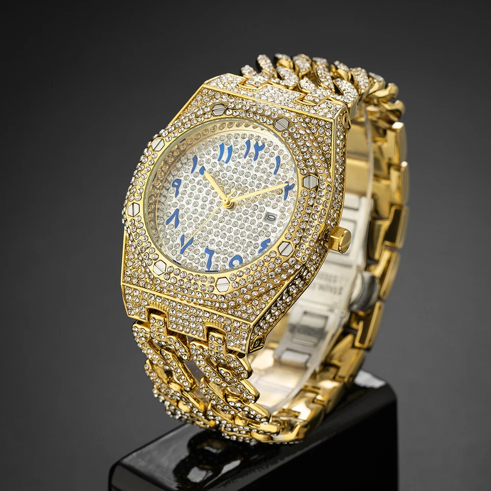 New Fashion Diamond Wristwatch For Men Unique Design Stainless Steel Band Waterproof Watch Hot Sale Male Hand Clock Dropshipping
New Fashion Diamond Wristwatch For Men Unique Design Stainless Steel Band Waterproof Watch Hot Sale Male Hand Clock Dropshipping