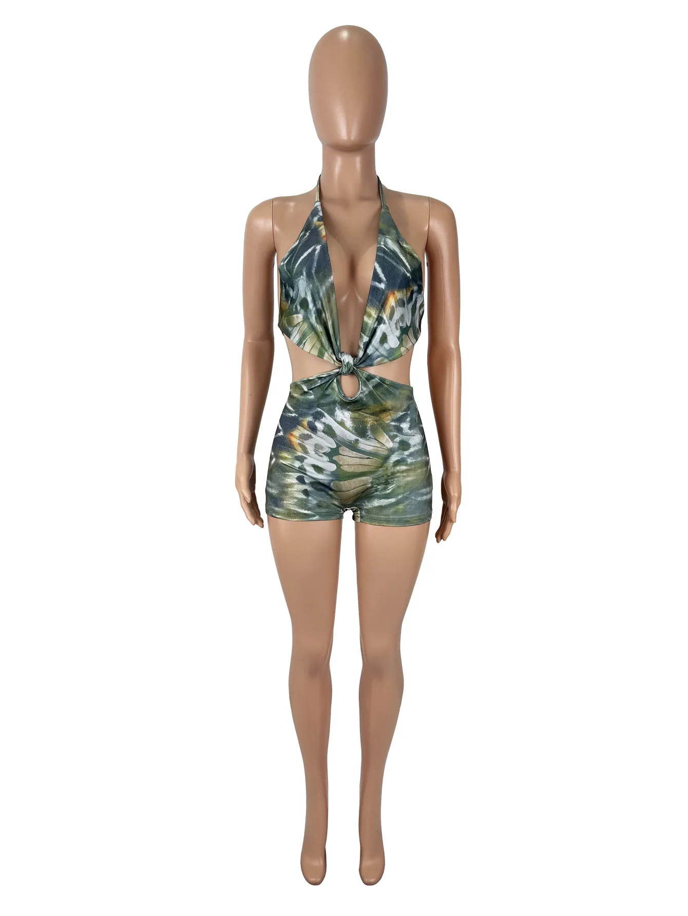 STYLISH LADY Halter Tie Dye Print Cutout Jumpsuit 2026 Summer Women Sleeveless Backless Sexy Club Party Ruched Short Romper
STYLISH LADY Halter Tie Dye Print Cutout Jumpsuit 2026 Summer Women Sleeveless Backless Sexy Club Party Ruched Short Romper