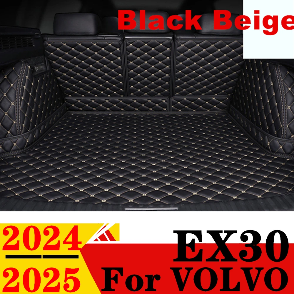 Car Trunk Mat For VOLVO EX30 2025 2024 All Weather Rear Cargo Cover Carpet Liner Tail Interior Vehicles Parts Boot Luggage Pad