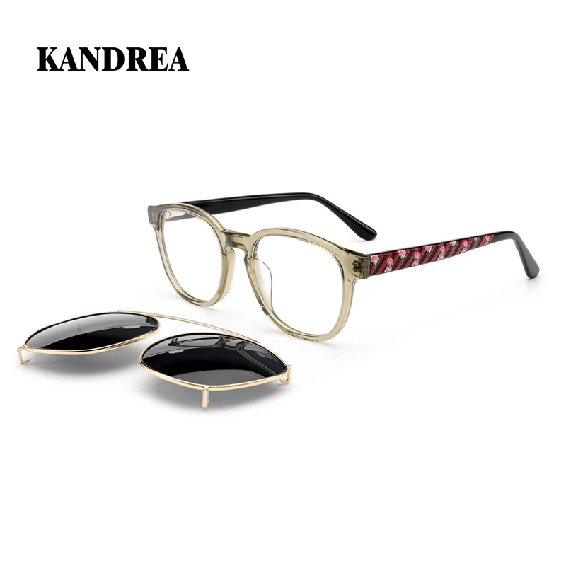 KANDREA Men Women Fashion Glasses Frame Retro Polarized Acetate Clip Magnet Optical Sunglasses Prescription Eyeglasses FG135G
KANDREA Men Women Fashion Glasses Frame Retro Polarized Acetate Clip Magnet Optical Sunglasses Prescription Eyeglasses FG135G
