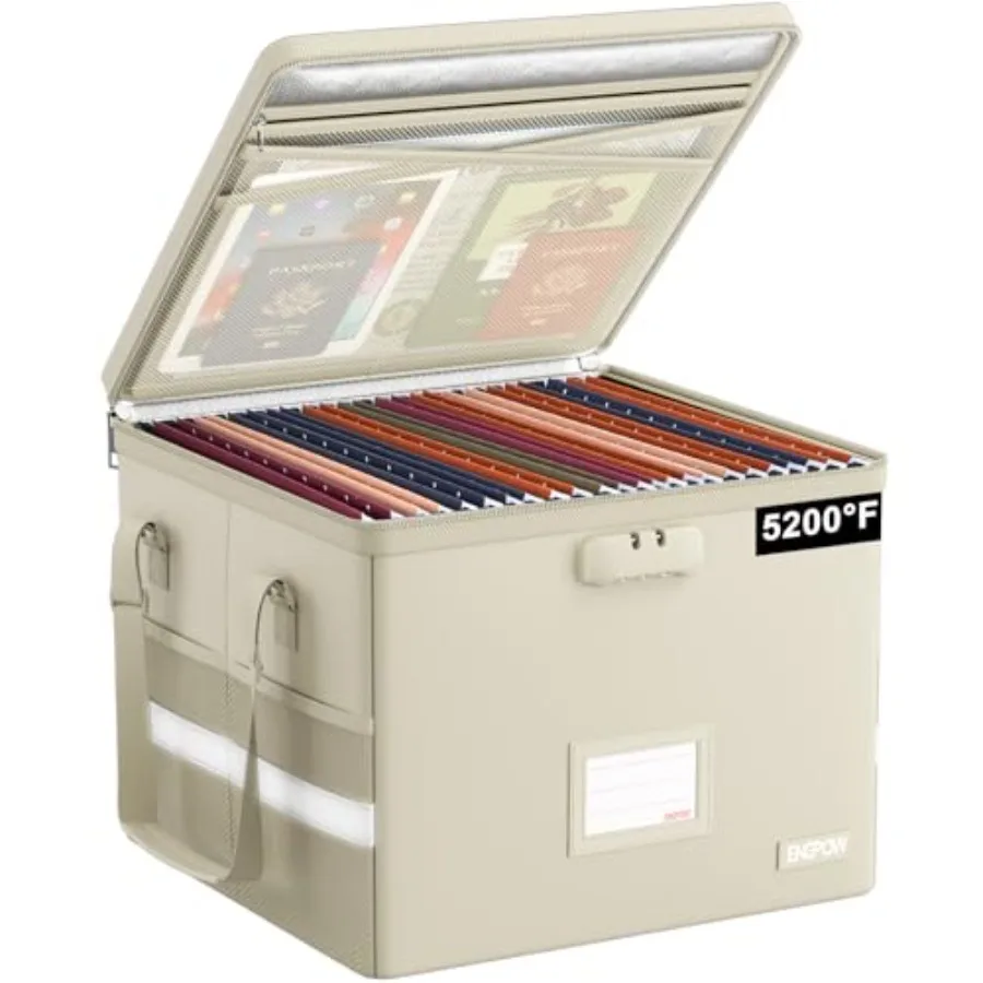 5200°F File Box Fireproof Document Box with LockHeat Insulated Collapsible File Storage Organizer Box with Handle Portable Home
5200°F File Box Fireproof Document Box with LockHeat Insulated Collapsible File Storage Organizer Box with Handle Portable Home