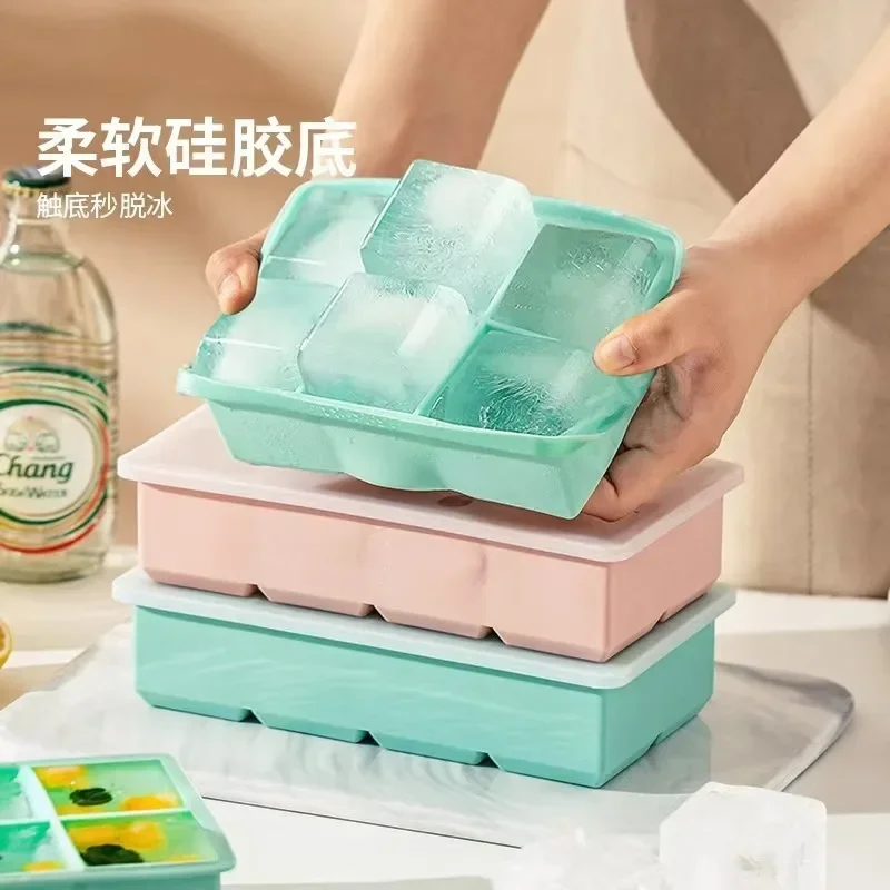 Ice Mould 4/6 Grid Tray Big 4.9 cm Ice Making Mold Cube Silicone Square Cap Summer DIY Drink Cool for Tea Milk Wine Coffee
Ice Mould 4/6 Grid Tray Big 4.9 cm Ice Making Mold Cube Silicone Square Cap Summer DIY Drink Cool for Tea Milk Wine Coffee