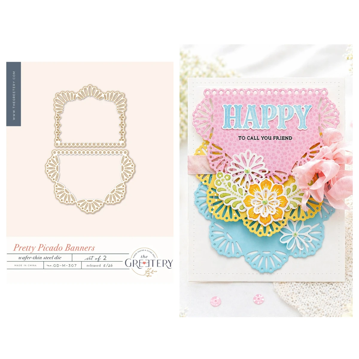 New Greetery Pretty Banners Market Place Celebration Stree Dies Stamp Stencil for DIY Scrapbooking Greeting Card May 2026 New
New Greetery Pretty Banners Market Place Celebration Stree Dies Stamp Stencil for DIY Scrapbooking Greeting Card May 2026 New