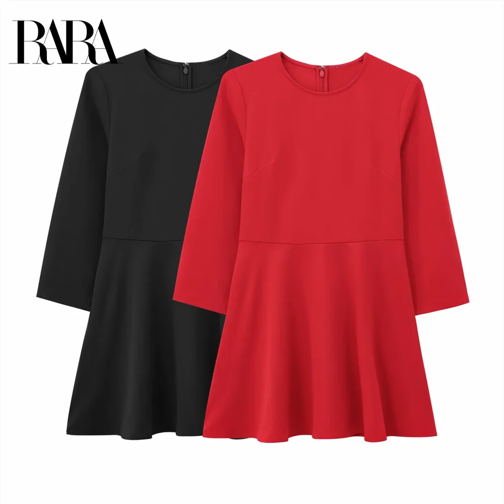 2025 RARA Women's Dresses with Three - quarter Sleeves and Flared Skirts in Black and Red for a Chic Look
2025 RARA Women's Dresses with Three - quarter Sleeves and Flared Skirts in Black and Red for a Chic Look