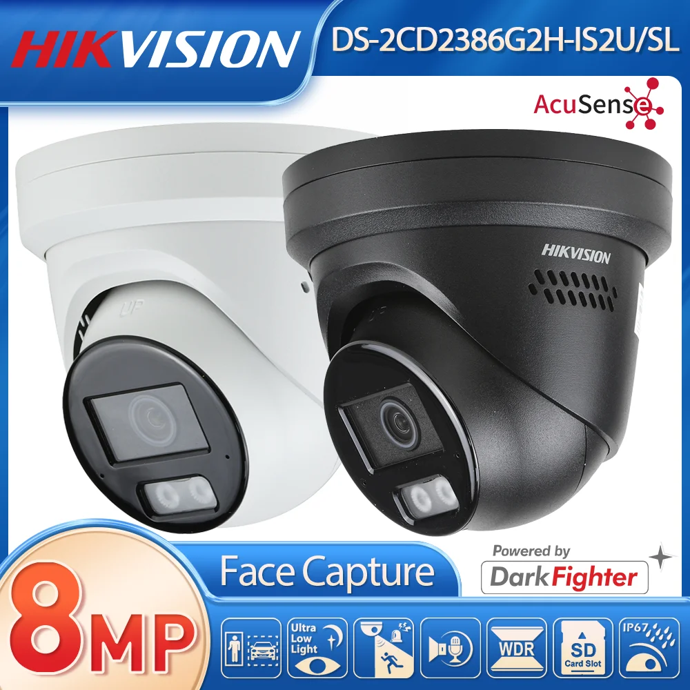 Hikvision 4K Turret AI Security IP Camera AcuSense Strobe Light Active Deterrence Audible Warning Human Car Detection 2-Way Talk
Hikvision 4K Turret AI Security IP Camera AcuSense Strobe Light Active Deterrence Audible Warning Human Car Detection 2-Way Talk