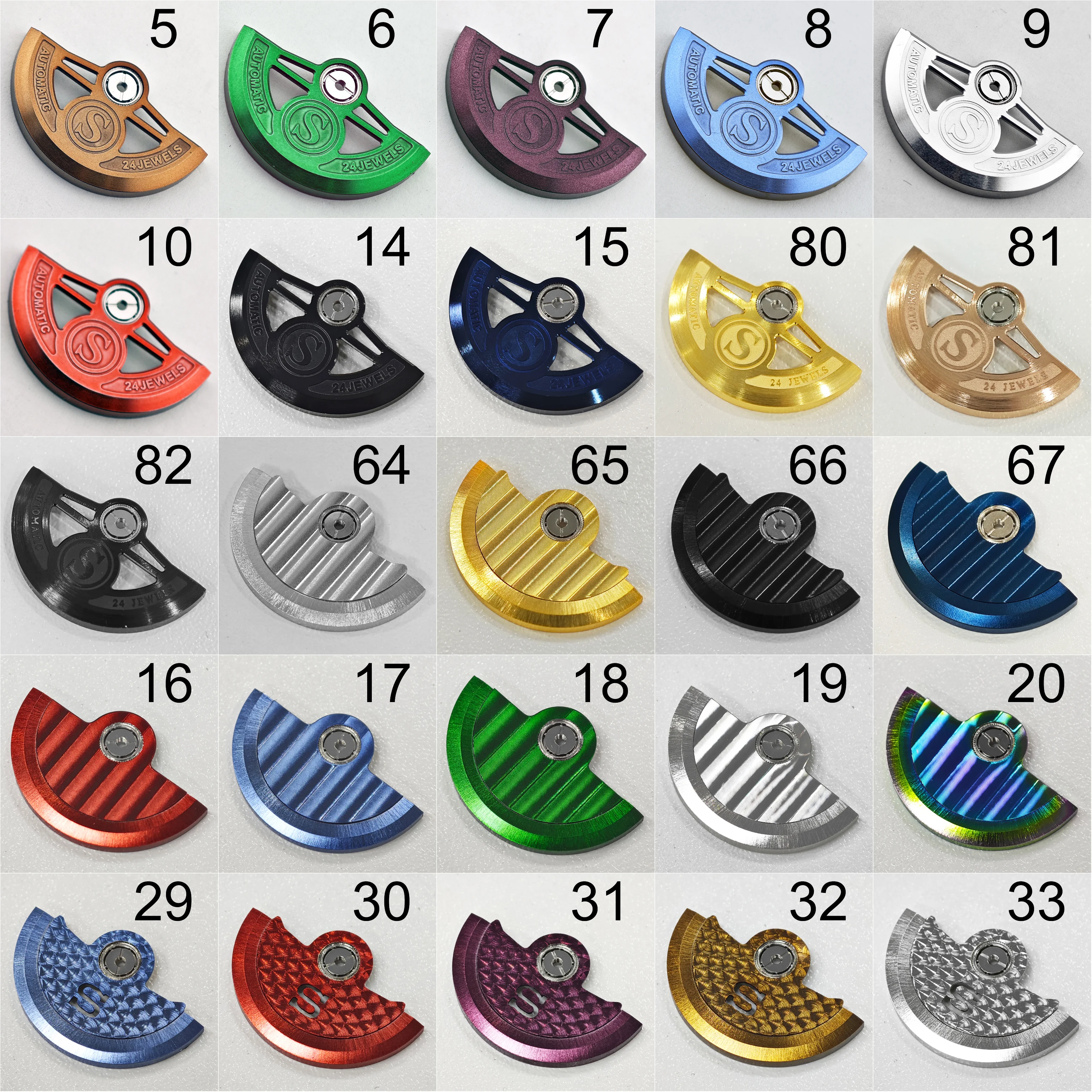 NH35 NH36 Watch Movements Oscillating Weight Rotors 148 Styles Compatible for NH34 NH35 NH38 4R Movements Replacement Parts
NH35 NH36 Watch Movements Oscillating Weight Rotors 148 Styles Compatible for NH34 NH35 NH38 4R Movements Replacement Parts