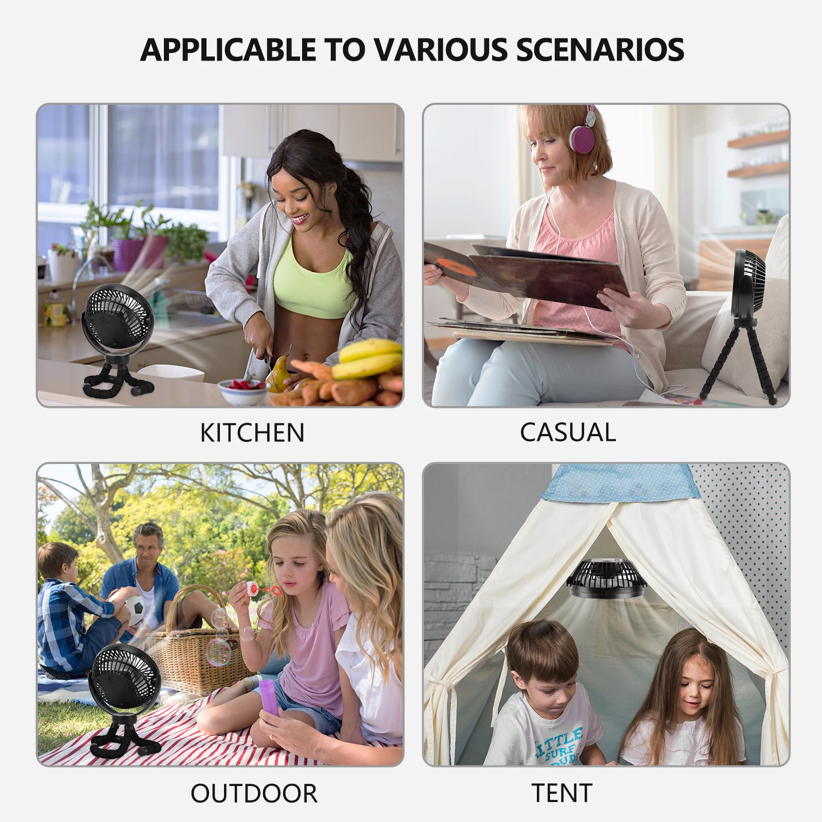 Гибкий вентилятор для коляски, 3-скоростной вращающийся ручной охладитель (2)
Гибкий вентилятор для коляски, 3-скоростной вращающийся ручной охладитель (2)